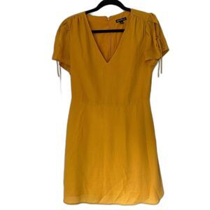 J.Crew Mercantile Mustard Yellow V-Neck A-Line Dress Women’s 8